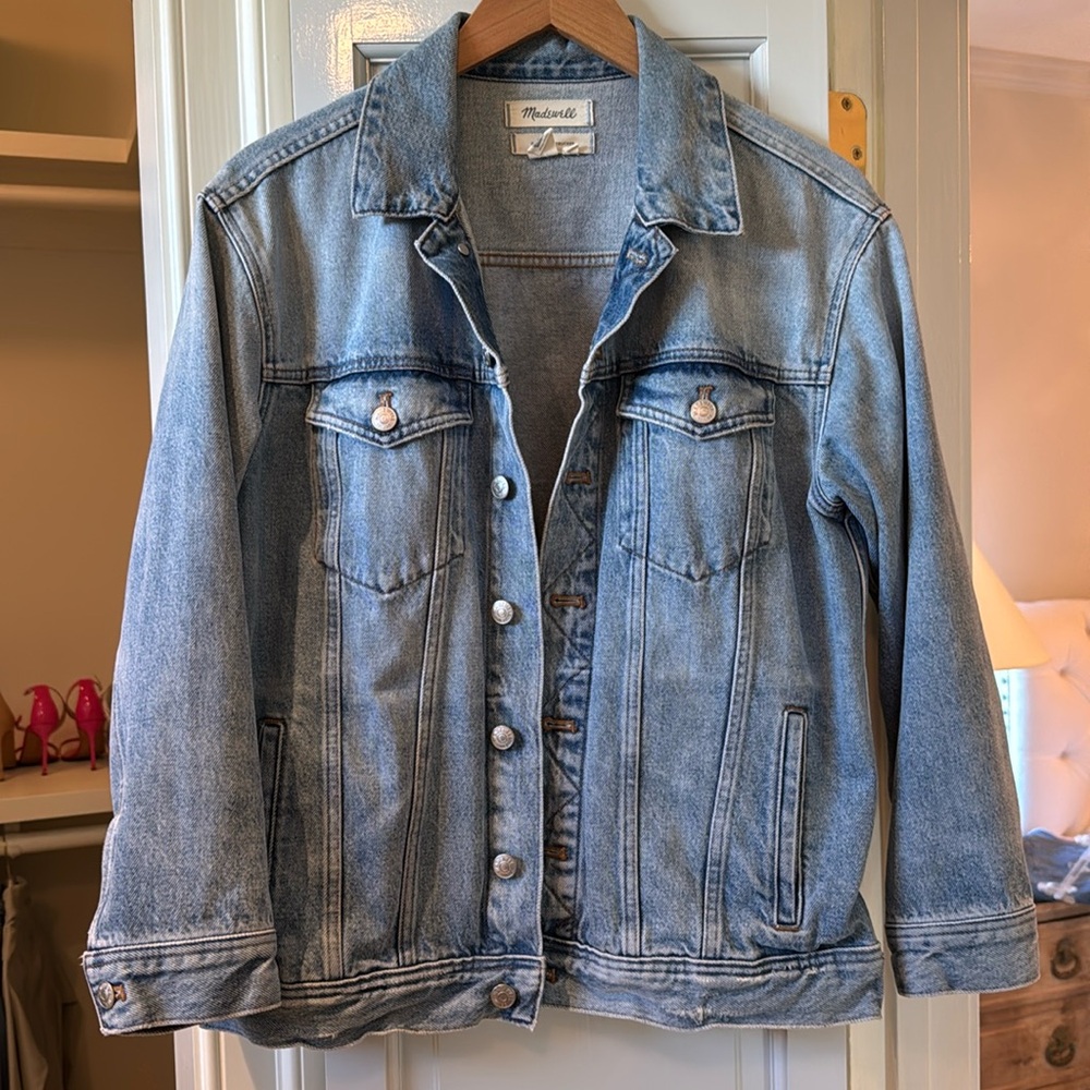 Madewell The Oversized Trucker Jean Jacket